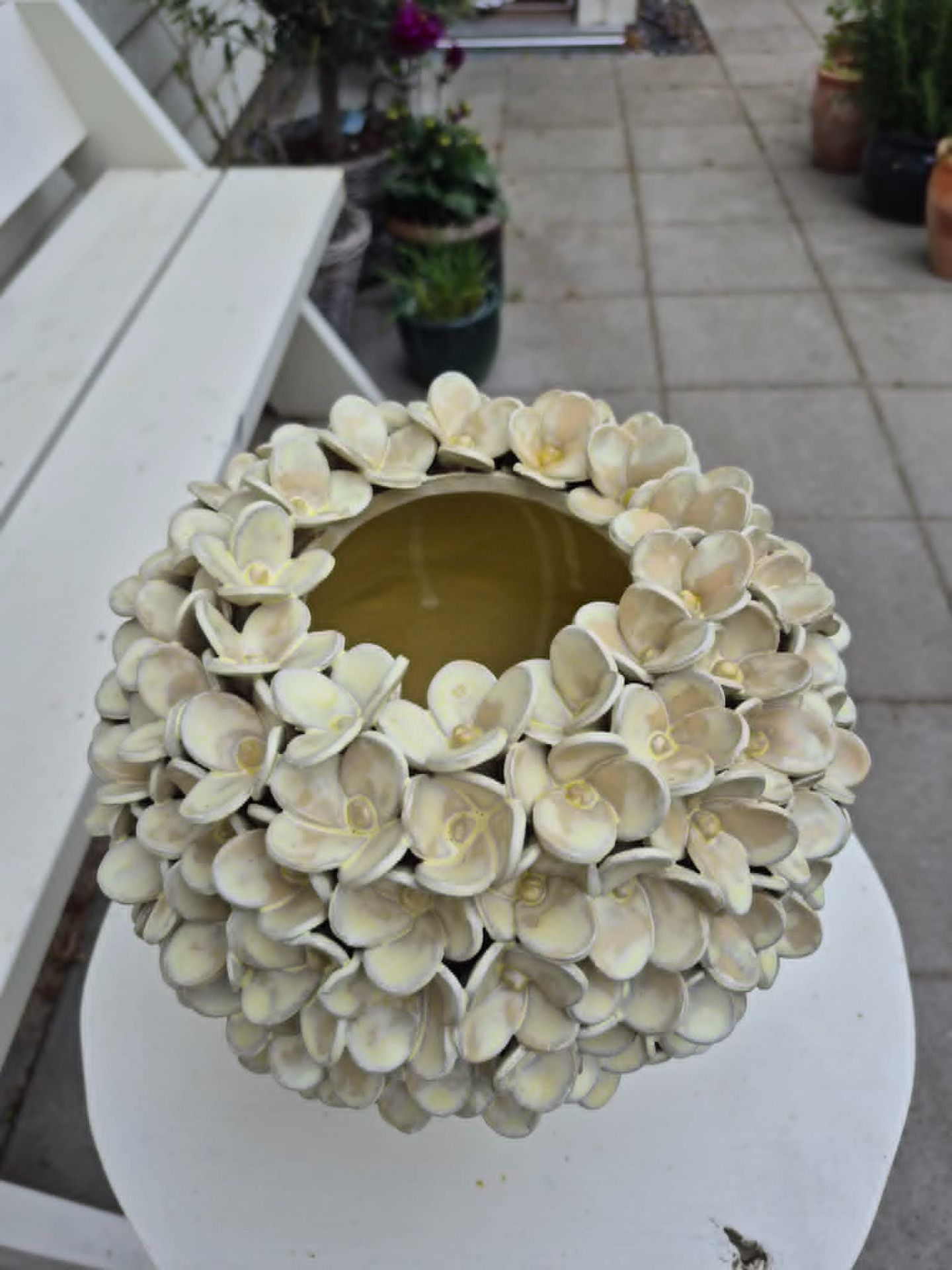 Jasmin vase - mat gul - medie 3