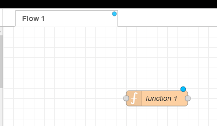 functionノードを配置