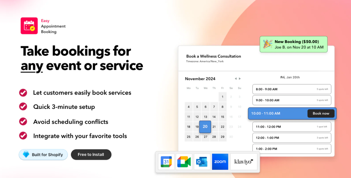 Easy Appointment Booking App