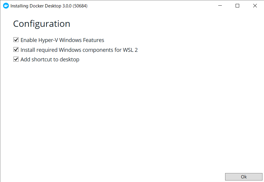 Install Configuration with Hyper-V