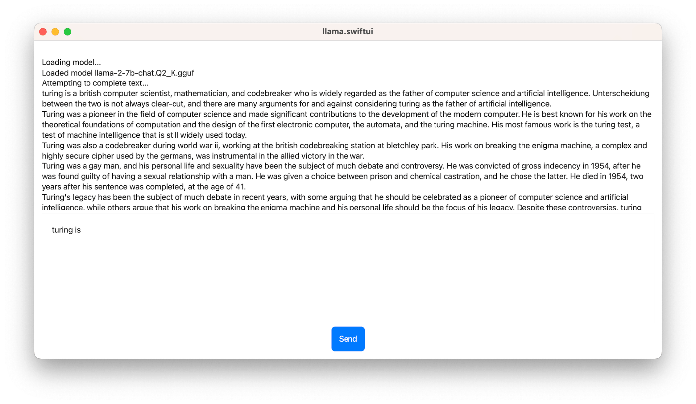 macOSで動いているスクリーンショット、Turingに関しての説明が始まる。