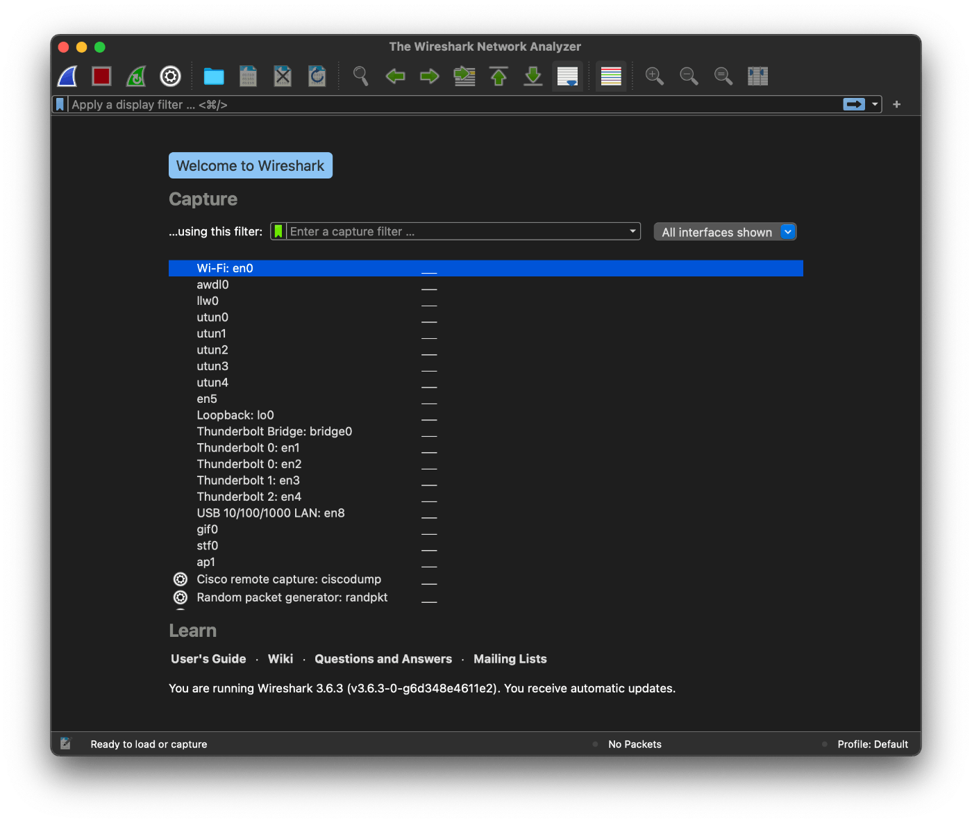 WireShark]管理者権限エラーでアクセスできない場合(forMac)