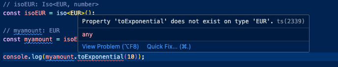 newtype-tsのiso ().wrapで作ったオブジェクトの実体
