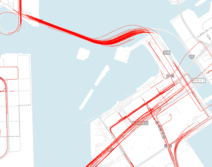 お台場周辺の図