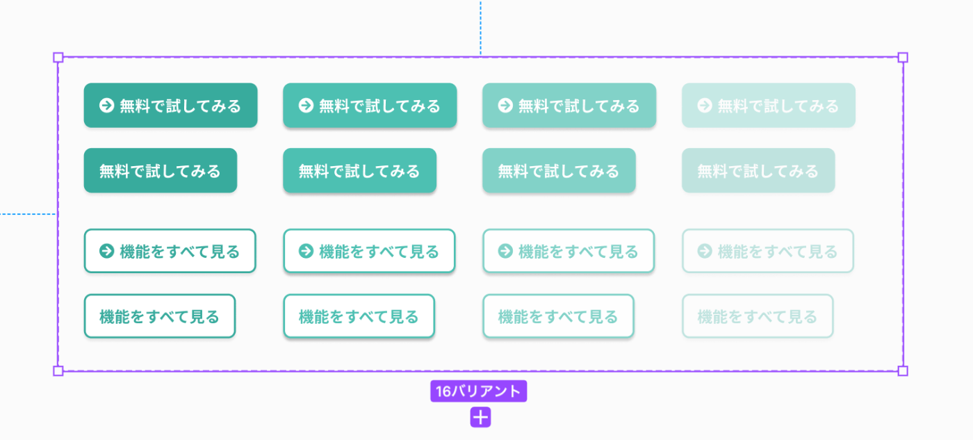 Figmaで設定したVariant