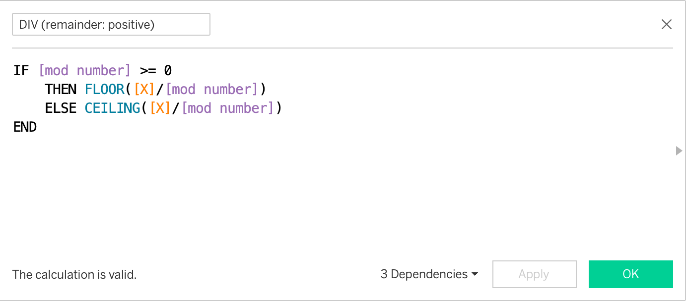 DIV(remainder:positive)