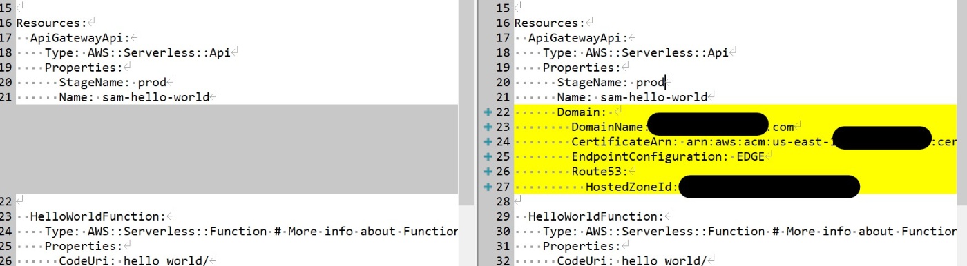 template.yamlの修正