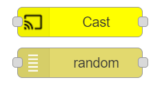 randomノードとcastノード