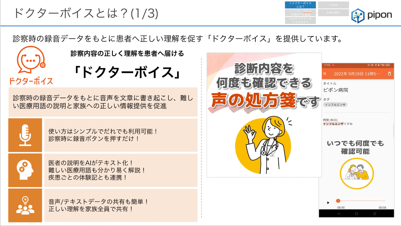 プロンプトエンジニアリングによって患者さんと医師の会話から患者さん