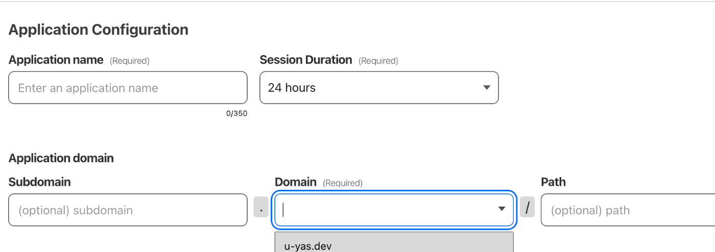 Application Configuration
