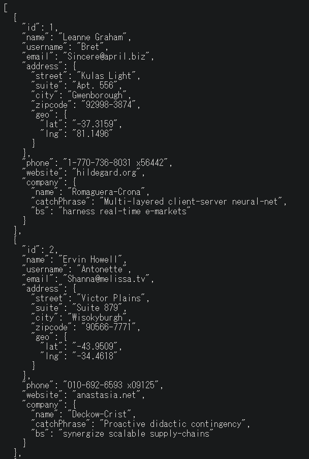 JSONPlaceholderとaxios