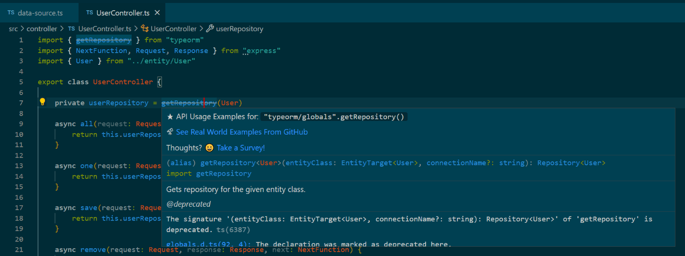 Express + TypeORM を試したときのメモ