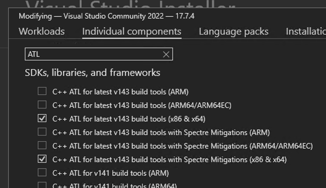 Visual Studio Installer の写真