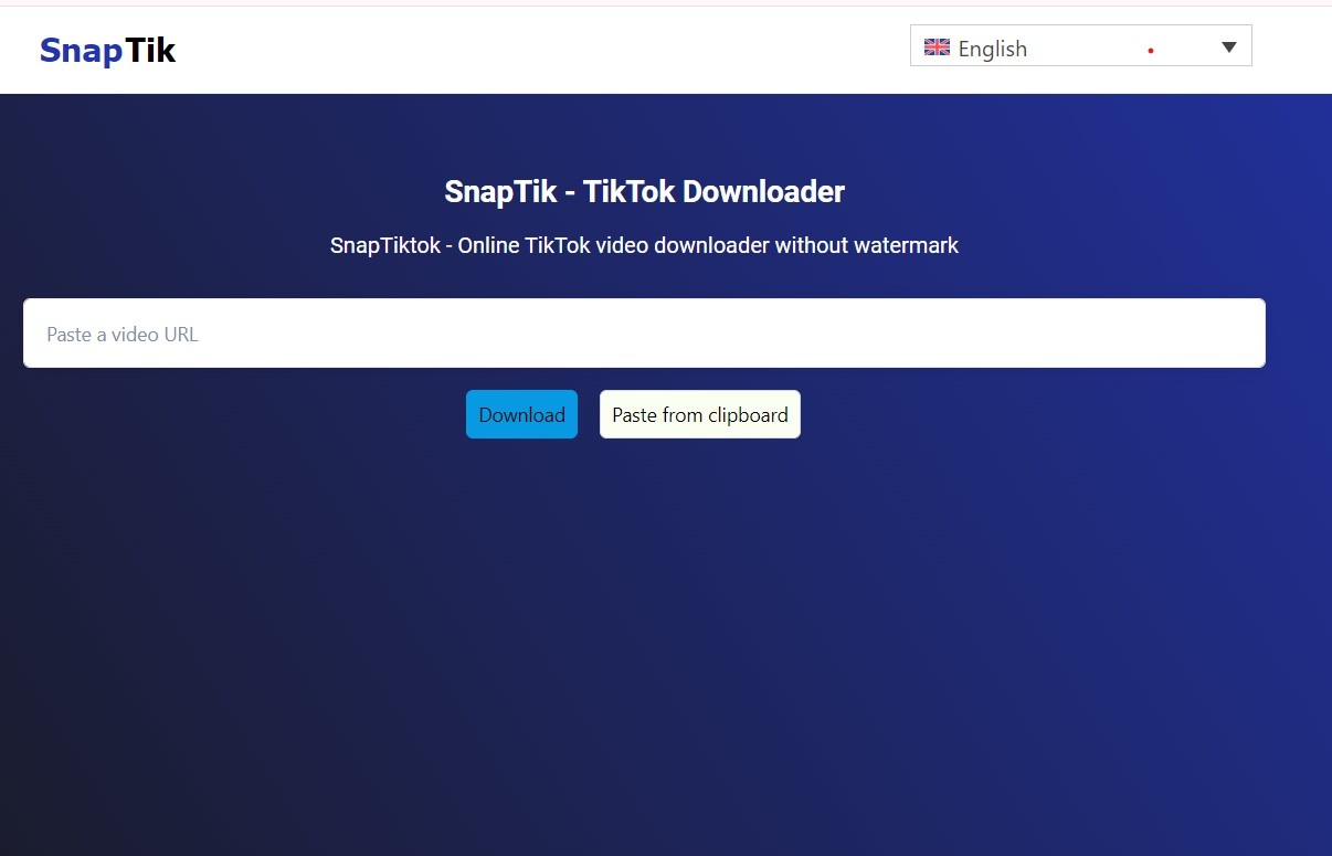 SnapTikTok.meダウンローダー