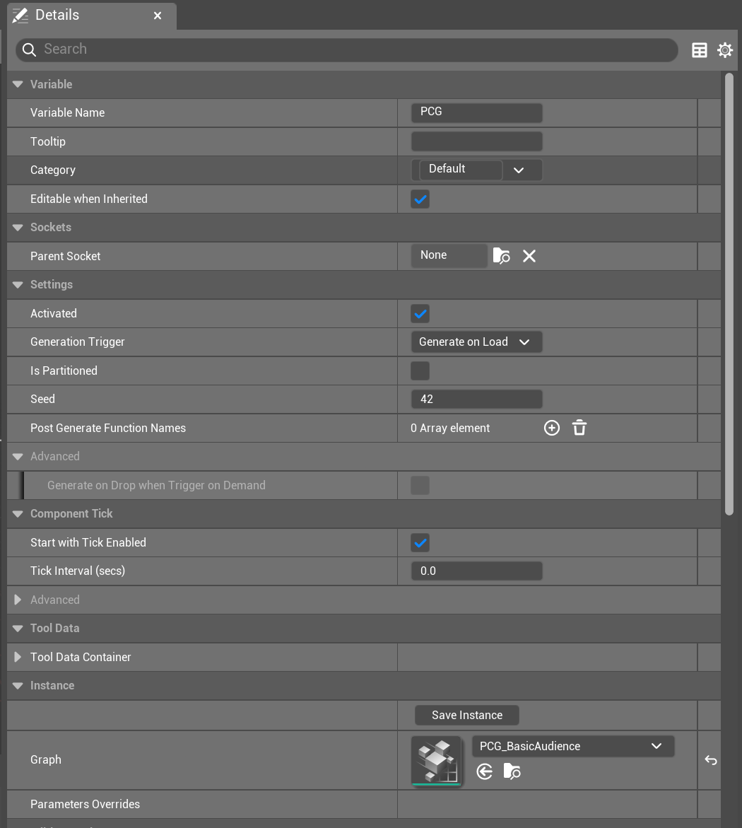 [UE5] 新機能でよりリアルなペンライトを振る群衆を作ってみた Part 1：PCGで大量の観客と会場を生成する