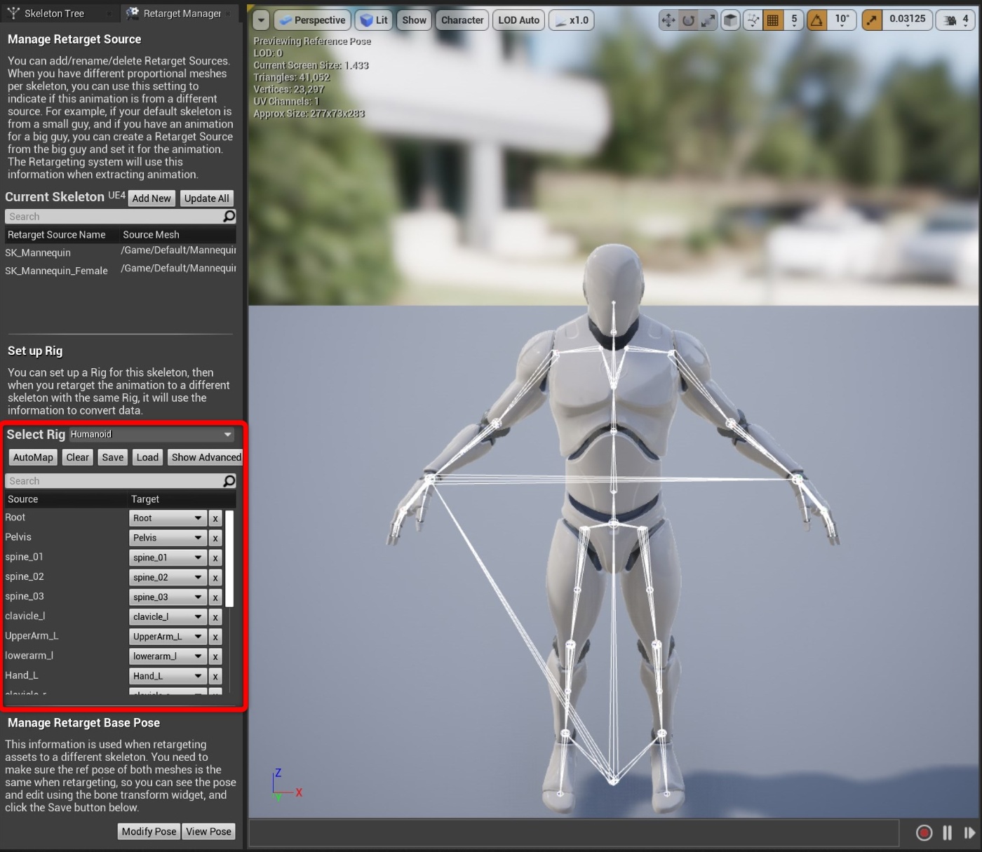 Ue4 アニメーションをリターゲットする方法 異なるスケルトンで使用する