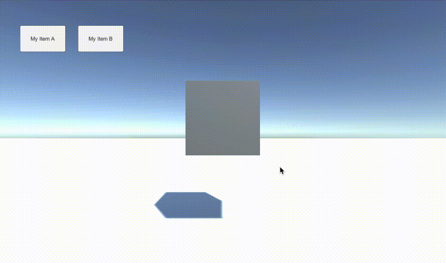 create item on button click