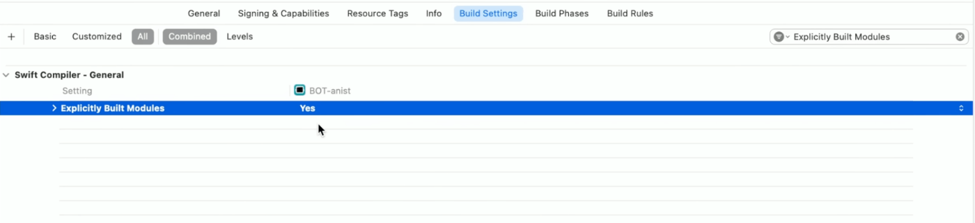 Explicit Built Modules