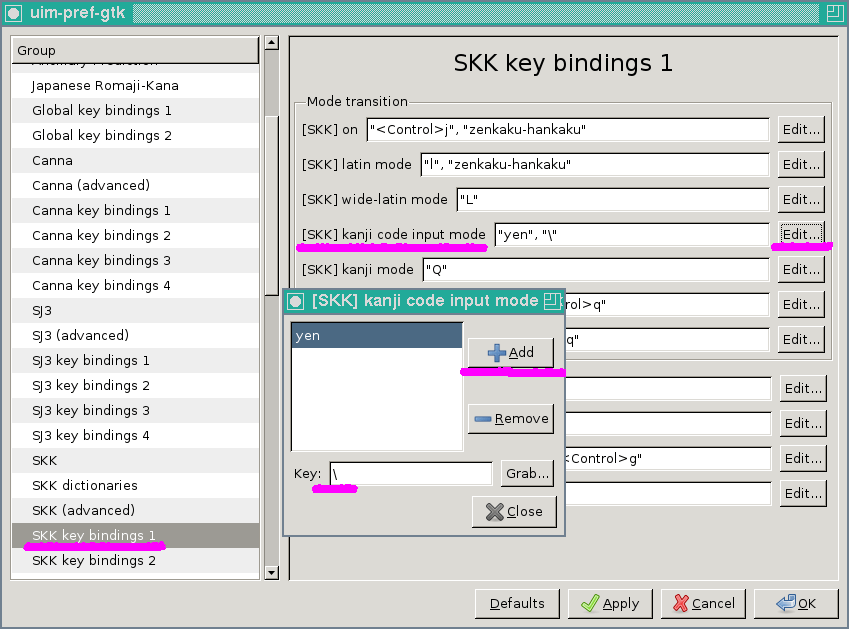 **[SKK] kanji code input mode**