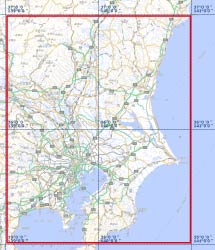 地図上のテスト対象範囲