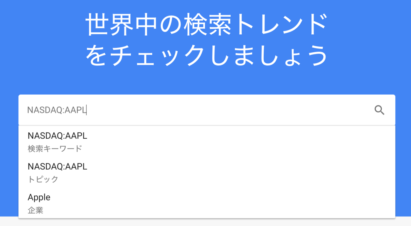 Google Trendのクエリには「検索キーワード」と「トピック」がある