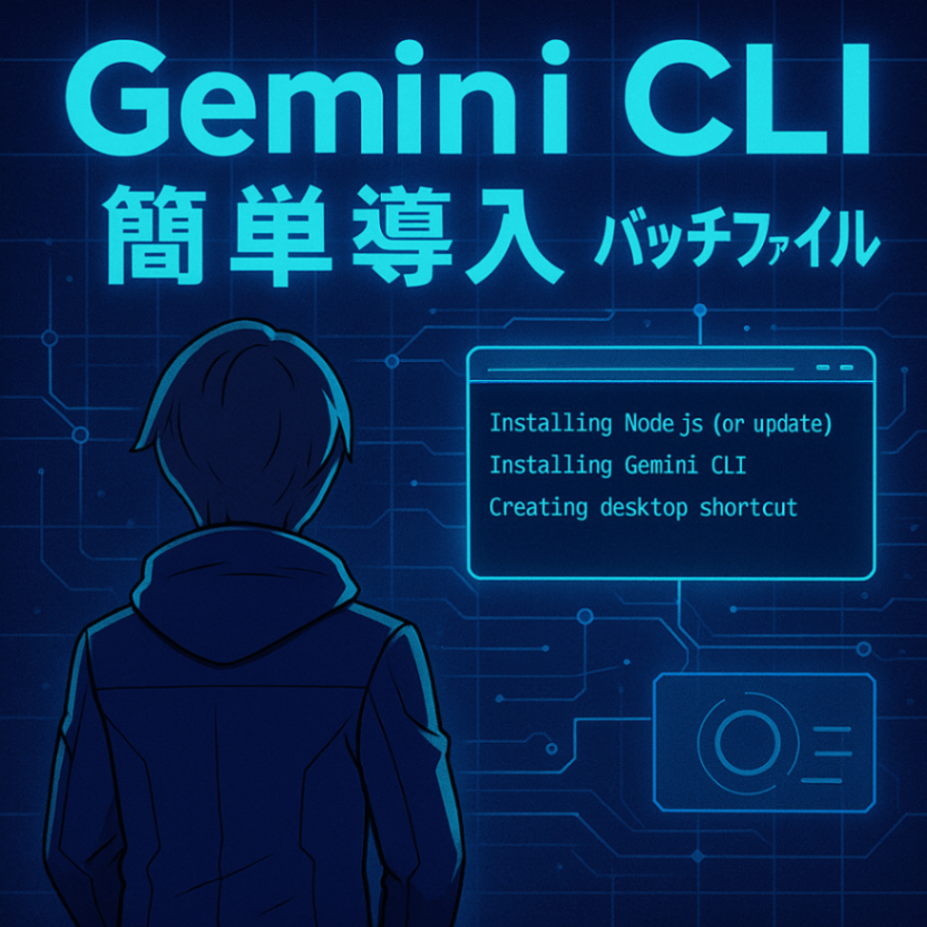 Gemini CLI導入が自動で終わる簡単インストーラー
