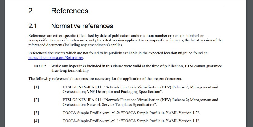 Normative reference