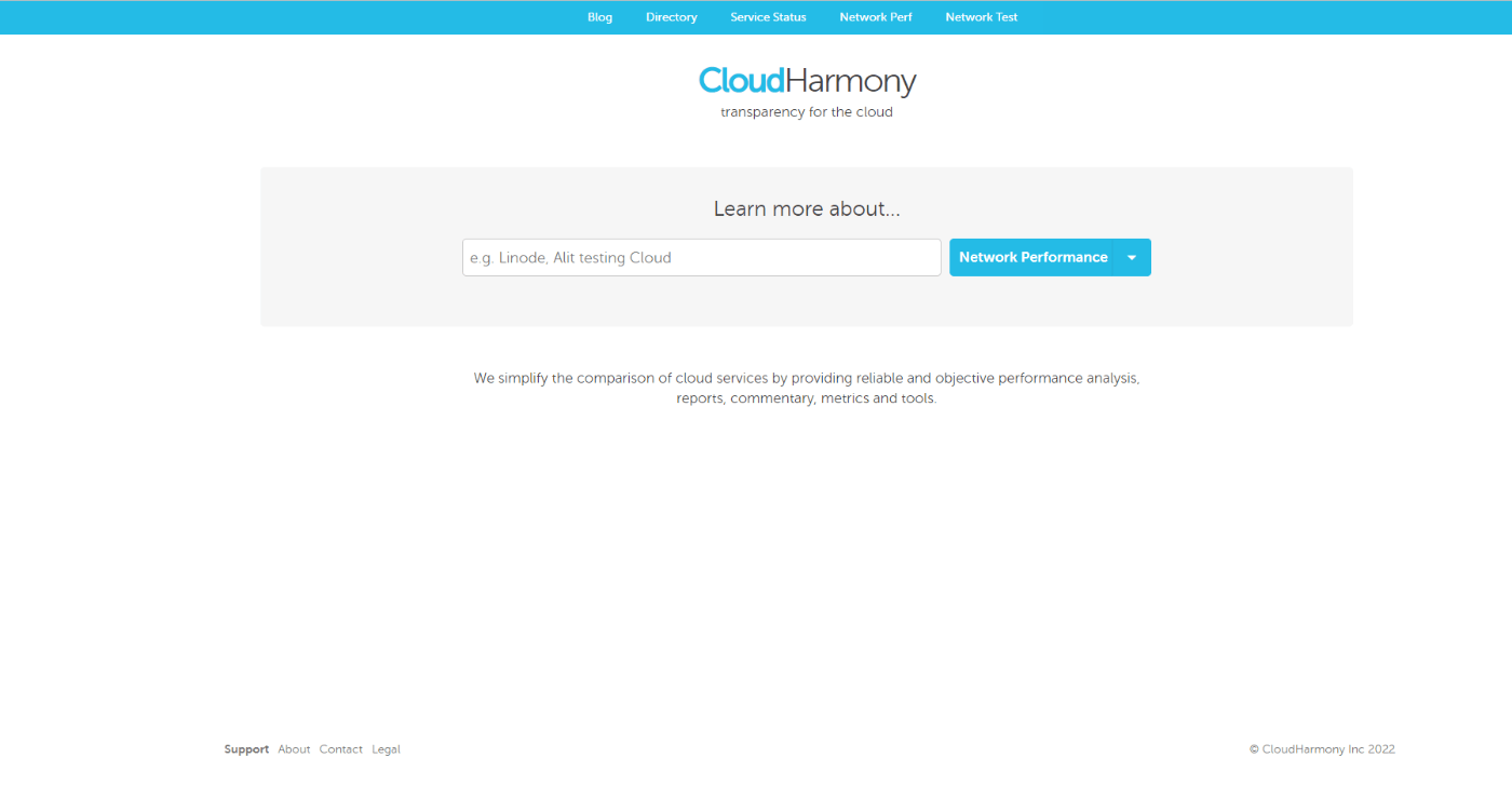 CloudHarmony