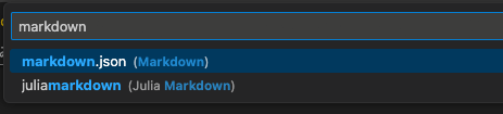 select markdown