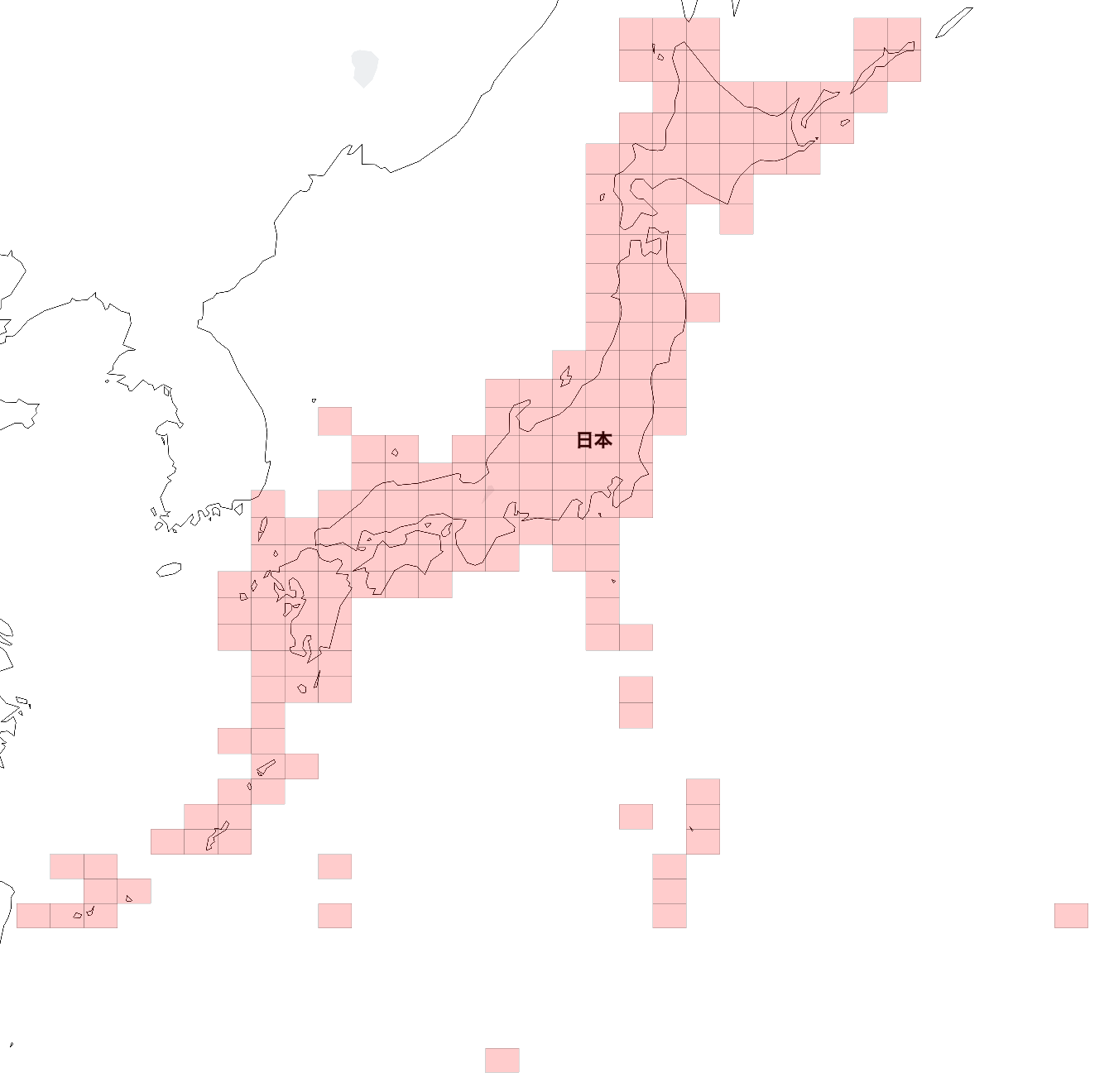 地域メッシュ 第 1 次地域区画