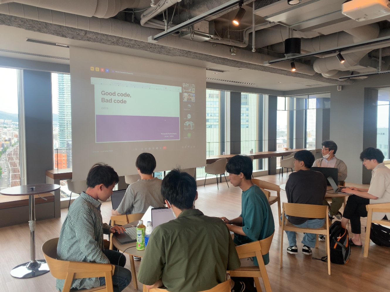 BootCamp Day3 Good Code, Bad Code の講義の様子