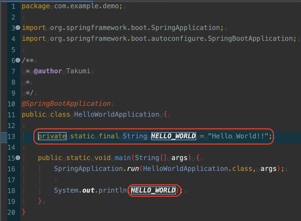 定数の抽出を選択