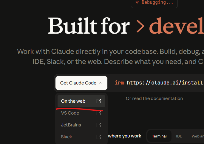 Claude Code on the webを試したいだけだったのに