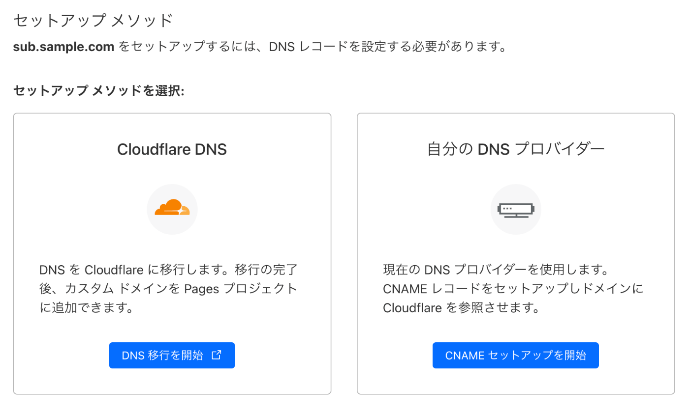 DNS設定方法