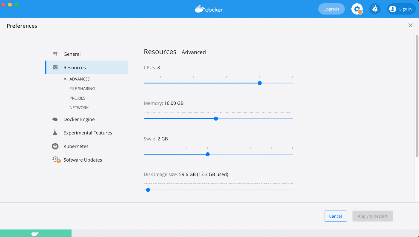 docker config