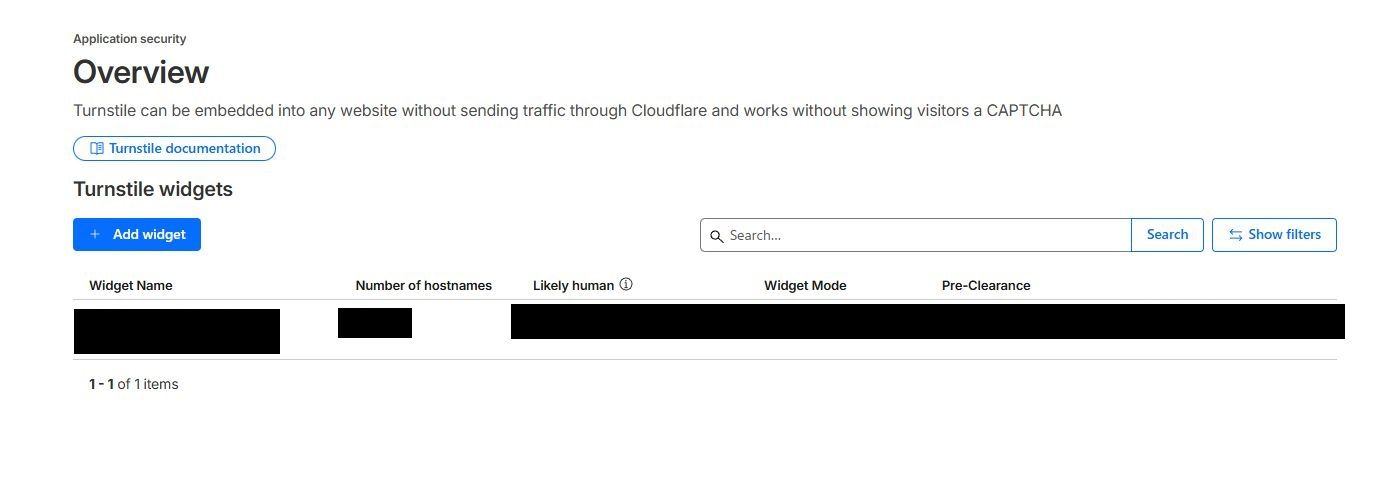 Turnstileのページ