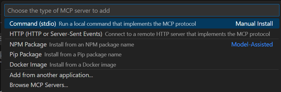 Configuration Add Screen