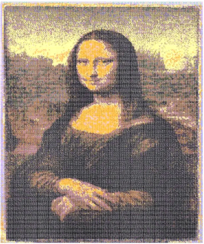 『モナ・リザ風ピクセルアート』