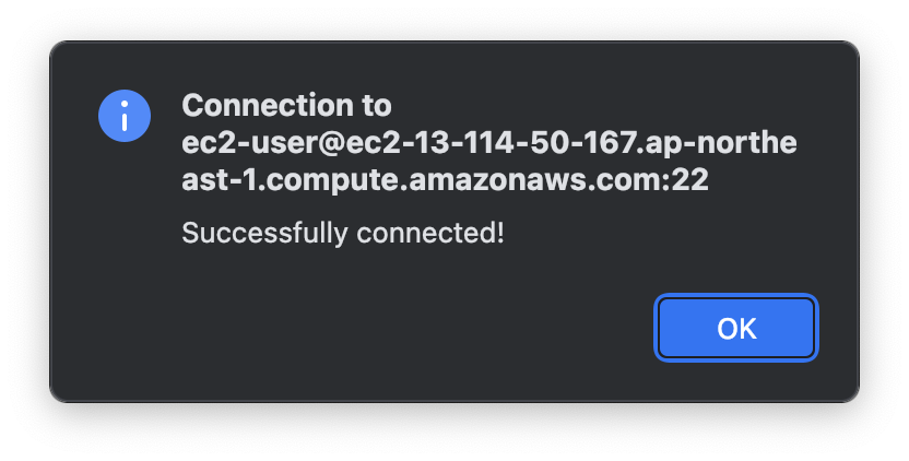 Successfully connected