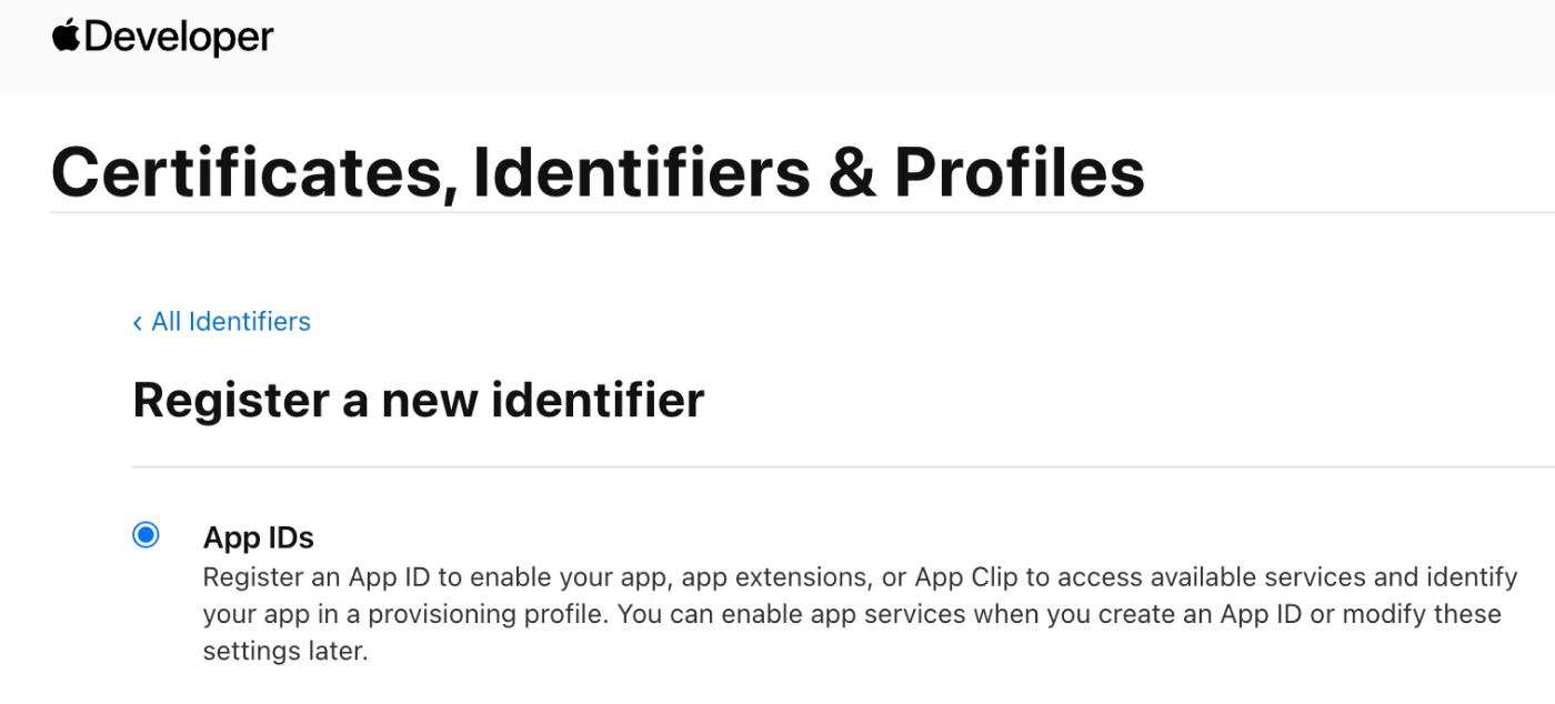 App IDs