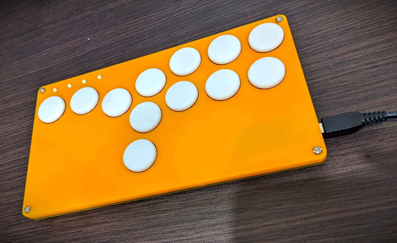 自作hitbox ヒットボックス レバーレスコントローラー-