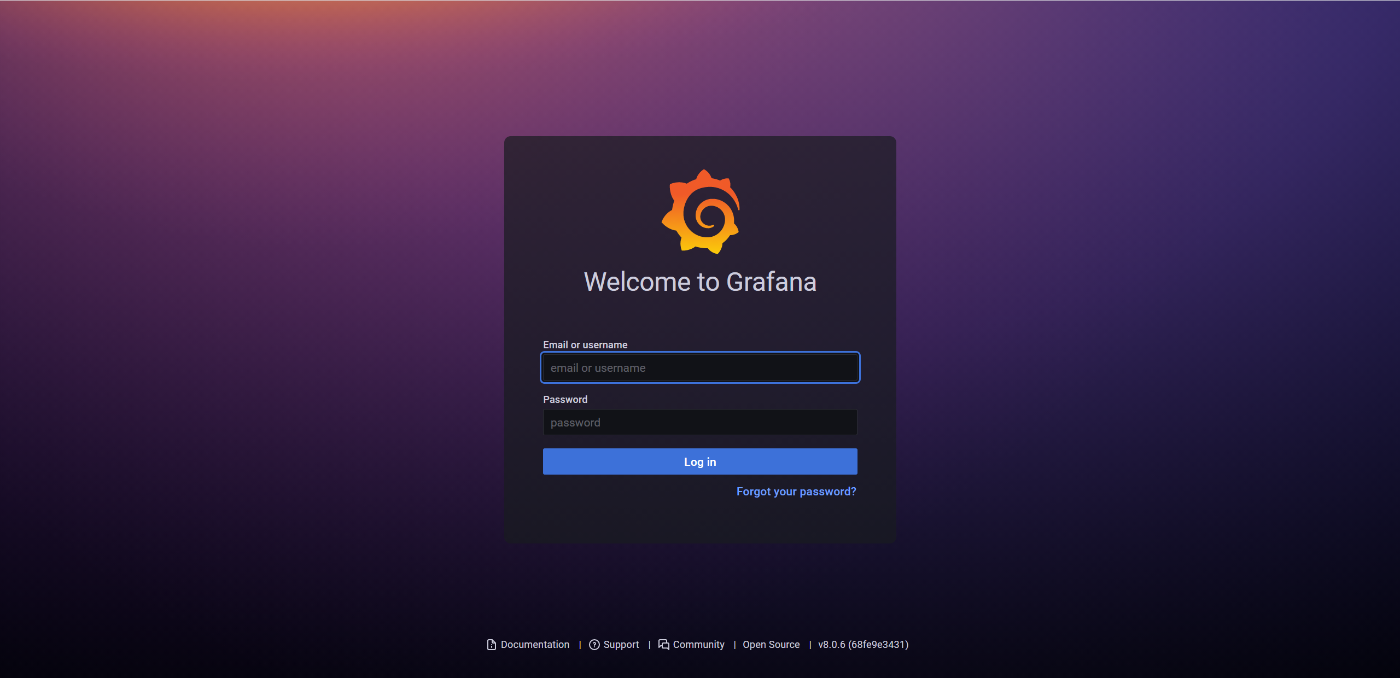 Grafana Login