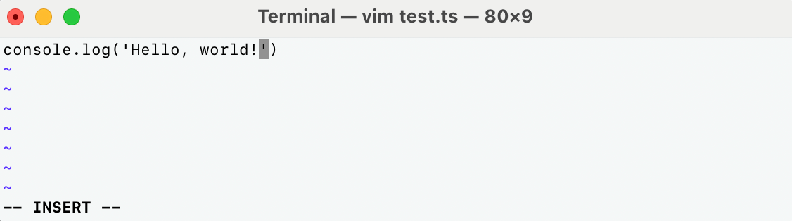 vimスクリーンショット
