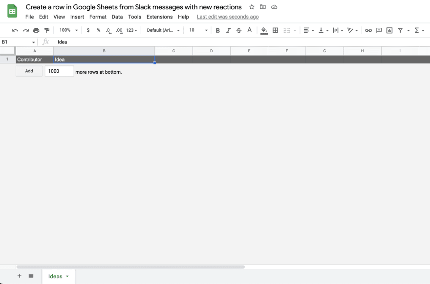 Google Sheets