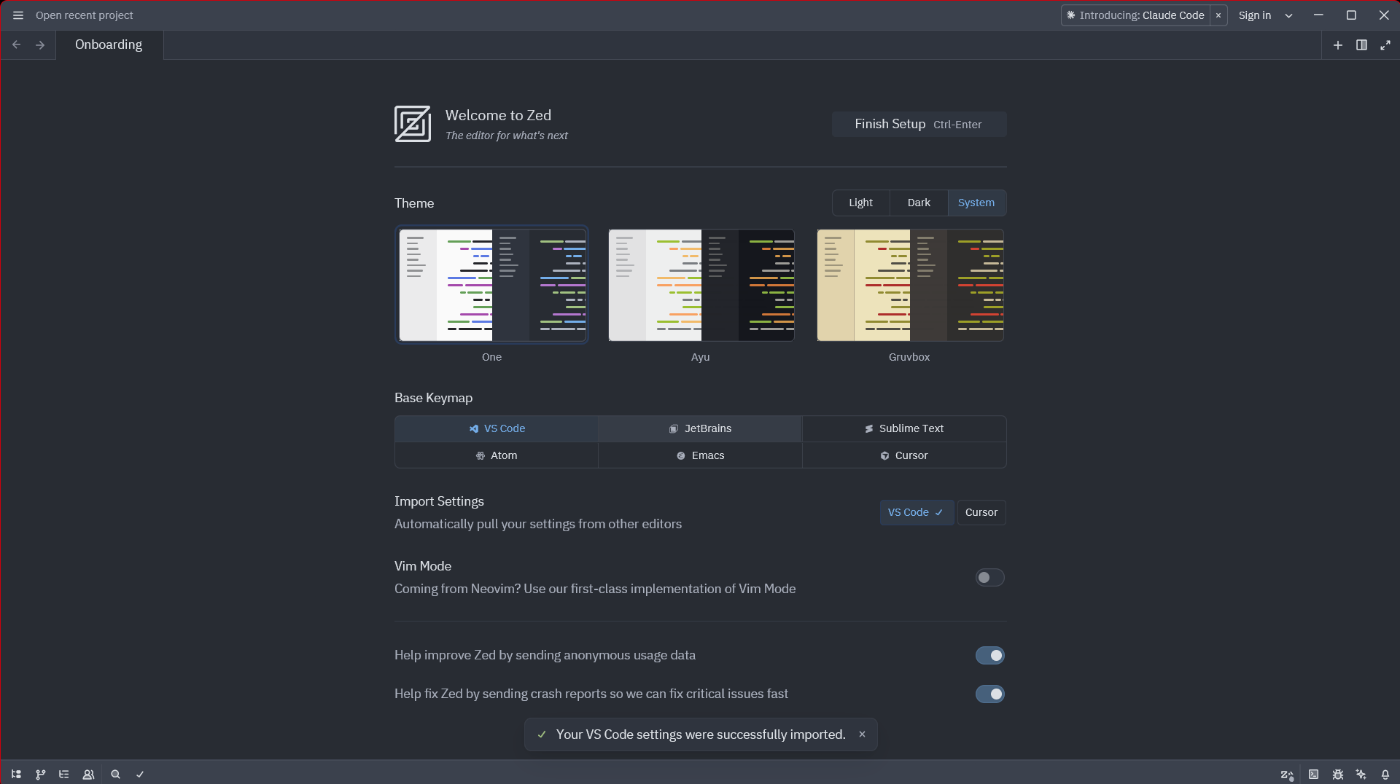 VSCodeの設定をインポート