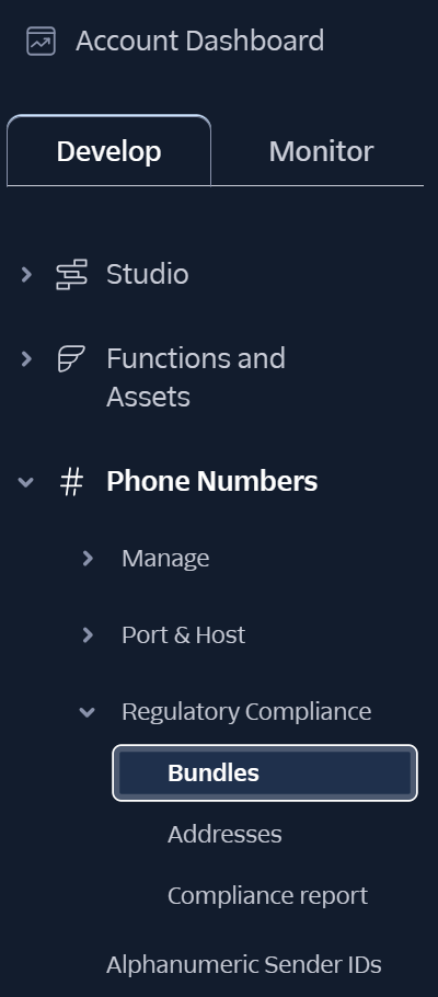 menu of Regulatory Bundles