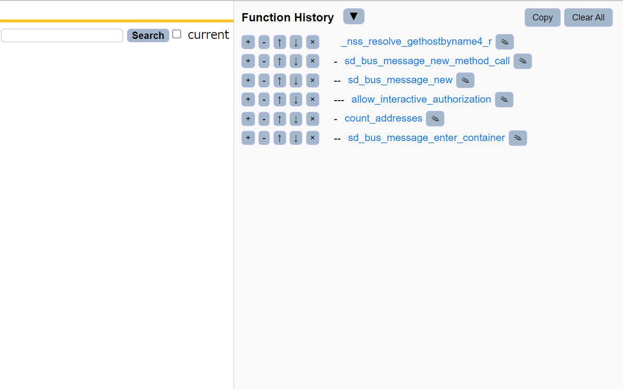 function history
