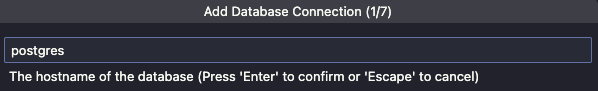 add connection 1/7