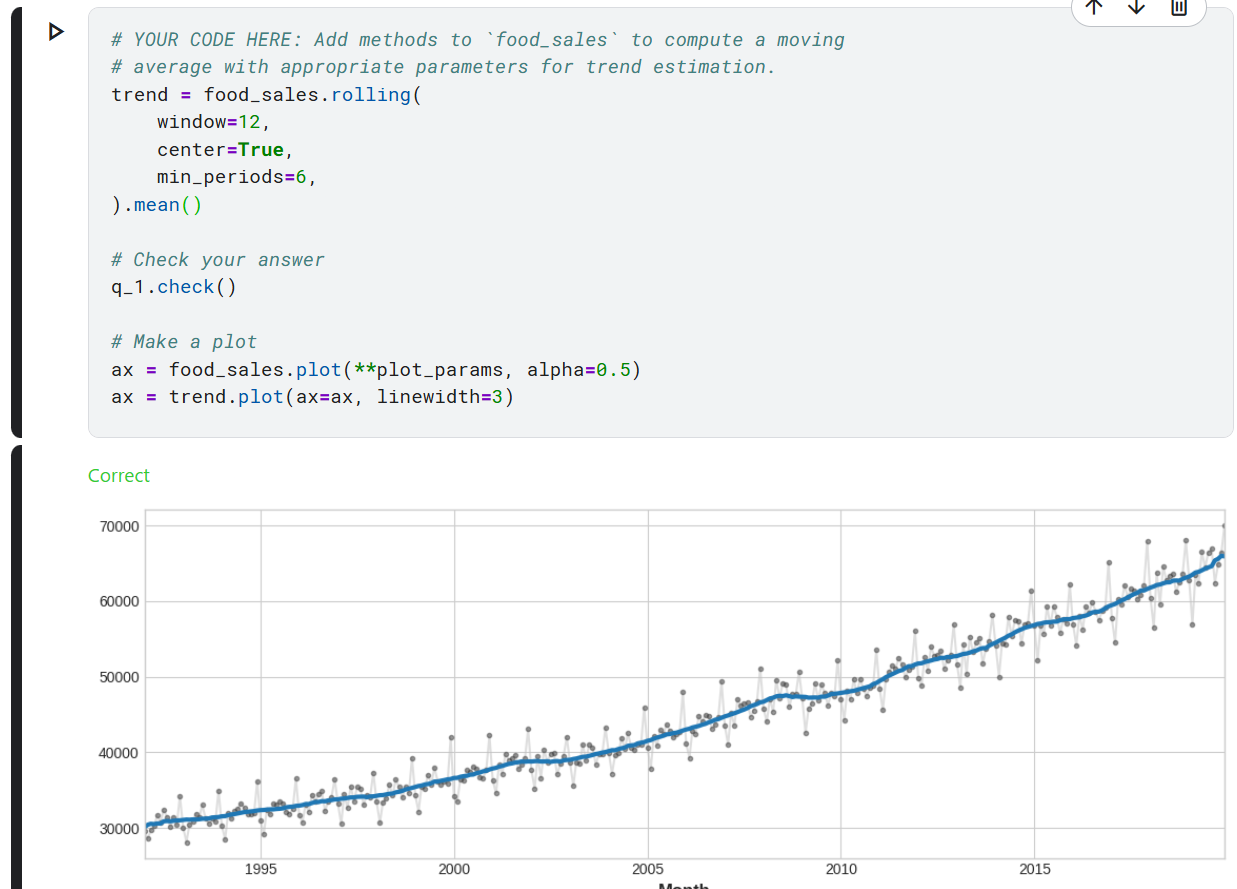11-②[AI][Kaggle][python]Kaggle入門(時系列 2.傾向(Trend))