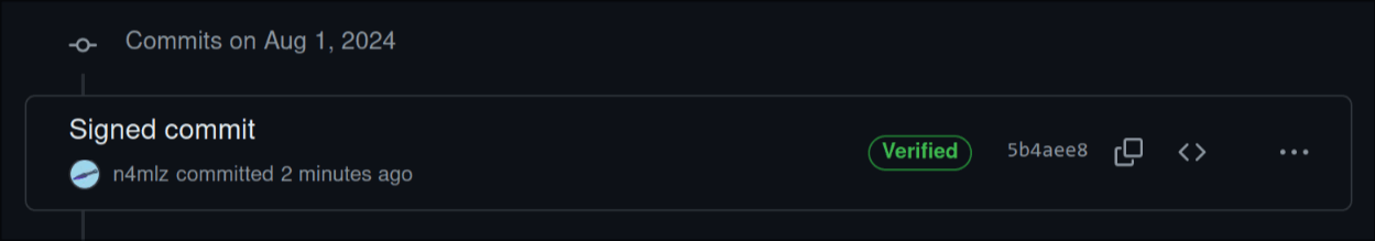 GitHub のスクリーンショット